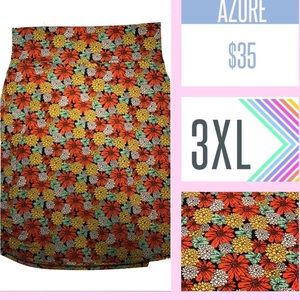 LuLaRoe azure skirt NWT